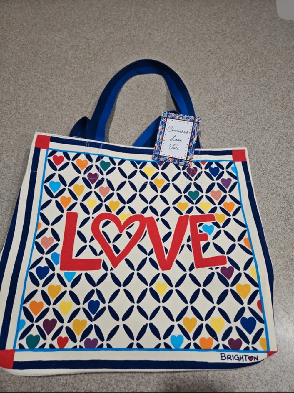 Brighton Cherished Love Pattern Tote Bag - Multicolor